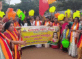 ಕಾವೇರಿ ನೀರು ಬಿಡುಗಡೆ ಆದೇಶ ಖಂಡಿಸಿ ಕರವೇ ಮಹಿಳಾ ಘಟಕ ಪ್ರತಿಭಟನೆ