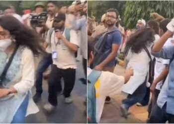 ಜಂತರ್ ಮಂತರ್‌ನಲ್ಲಿ ಹೈಡ್ರಾಮಾ : ಪೊಲೀಸ್ ಬಸ್ಸಿನ ಕೀ ಕಸಿದುಕೊಂಡು ಓಡಿಹೋದ ಪ್ರತಿಭಟನಾಕಾರ ಯುವತಿ!
