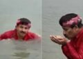 “ಇಲ್ಲಿ ಮೊಸಳೆಗಳಿರಬಹುದು, ಆದರೂ…”: ಯಮುನೆಯಲ್ಲಿ ಮುಳುಗೆದ್ದು ‌”ನದಿ ಸ್ವಚ್ಛವಾಗಿದೆ” ಎಂದ ಬಿಜೆಪಿ ಸಂಸದ